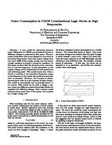 Power Consumption in CMOS Combinational Logic ...