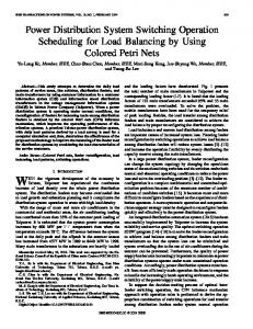 Power Distribution System Switching Operation ... - IEEE Xplore