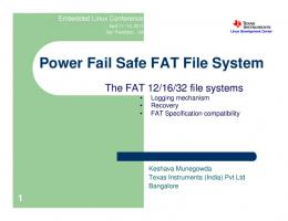 Power Fail Safe FAT File System - eLinux.org