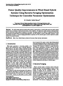 Power Quality Improvements in Wind Diesel Hybrid Systems Using ...