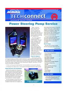 Power Steering Pump Service