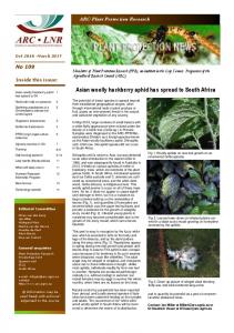 PPRI News, No 109, October 2016-March 2017 - Agricultural ...