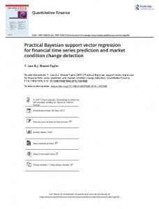 Practical Bayesian support vector regression for