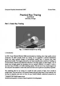 Practical Ray Tracing