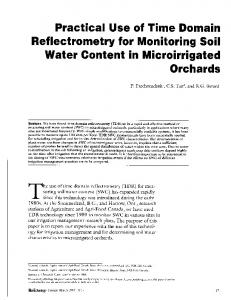 Practical Use of Time Domain - HortTechnology