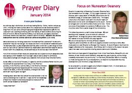 Prayer Diary - January 2014 - consecutive