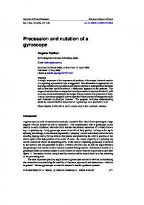 Precession and nutation of a gyroscope