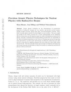 Precision Atomic Physics Techniques for Nuclear Physics with ...