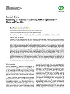 Predicting Stock Price Trend Using MACD Optimized by Historical