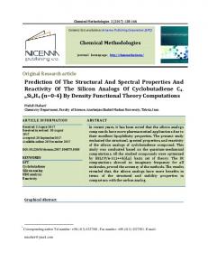 Prediction Of The Structural And Spectral Properties
