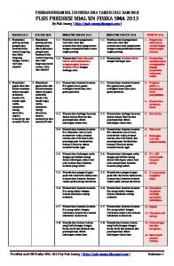 Prediksi Soal UN 2013 FISIKA SMA