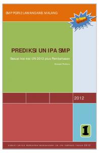 PREDIKSI UN IPA SMP - MGMP Matematika Satap Malang