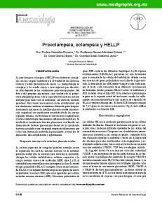 Preeclampsia, eclampsia y HELLP