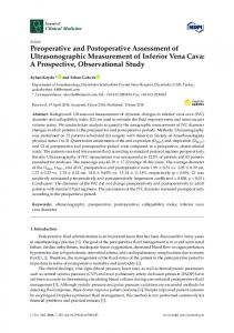 Preoperative and Postoperative Assessment of ... - MDPI