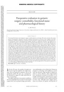 Preoperative evaluation in geriatric surgery - Semantic Scholar