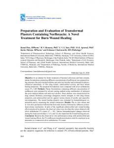 Preparation and Evaluation of Transdermal