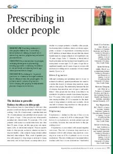 Prescribing in older people - RACGP