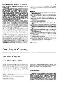 Prescribing in Pregnancy - Europe PMC