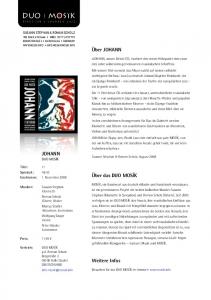 Pressetext als PDF - Duo Mosik