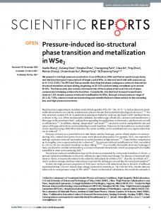 Pressure-induced iso-structural phase transition