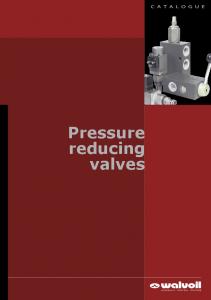 Pressure reducing valves - Walvoil