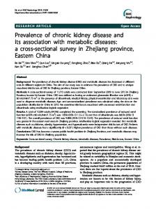 Prevalence of chronic kidney disease and its association with ...