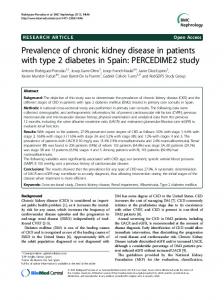 Prevalence of chronic kidney disease in patients with ... - BioMedSearch