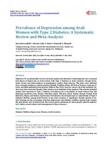 Prevalence of Depression among Arab Women