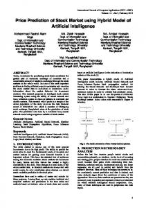 Price Prediction of Stock Market using Hybrid