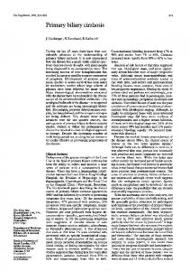 Primary biliary cirrhosis - Europe PMC