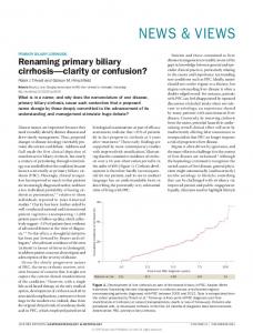 Primary biliary cirrhosis - Nature