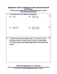 Primary Math 6B - Singapore Math