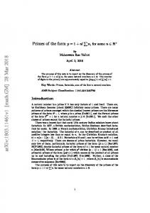 Primes of the form $ p= 1+ n!\sum n, $ for some $ n\in\mathbb {N}^{+} $