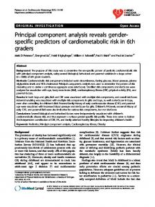 Principal component analysis reveals gender ... - Semantic Scholar