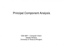 Principal Component Analysis