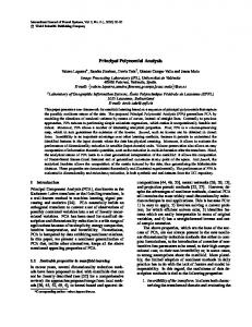 Principal Polynomial Analysis - ISP - UV