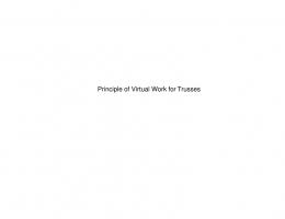 Principle of Virtual Work for Trusses