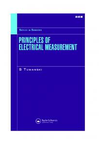 principles of electrical measurement