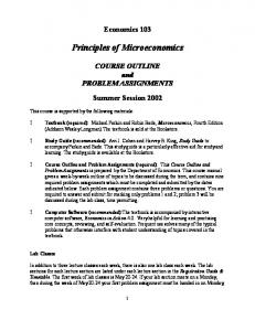 Principles of Microeconomics