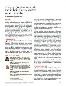 Print this article - Canadian Oncology Nursing Journal