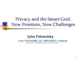 Privacy and the Smart Grid - Future of Privacy Forum
