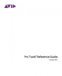 Pro Tools Reference Guide