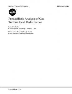 Probabilistic Analysis of Gas Turbine Field Performance