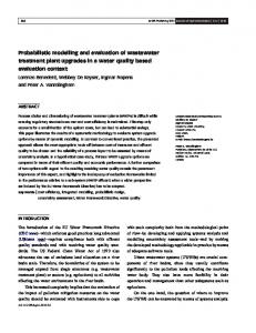 Probabilistic modelling and evaluation of ... - Chaire modelEAU