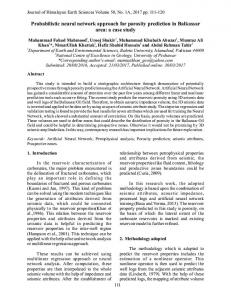 Probabilistic neural network approach for porosity