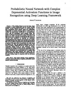 Probabilistic Neural Network with Complex Exponential