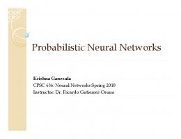 Probabilistic Neural Networks