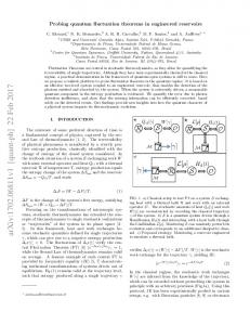 Probing quantum fluctuation theorems in engineered reservoirs