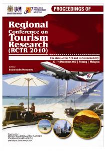 Proceedings of Regional Conference on Tourism Research