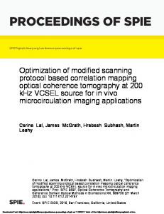 proceedings of spie